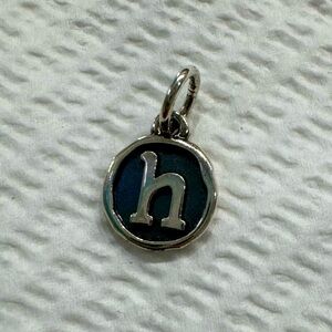 Vintage Type Initial Charm